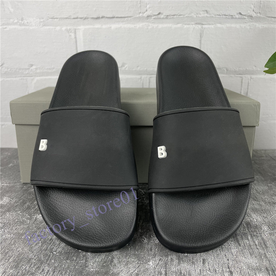 New Paris Mens Womens Slipper Summer Sandals Scuffs Beach Slides Leisure Office Slippers Man 3D Printing Sandali Bathroom Stay Home Shoes