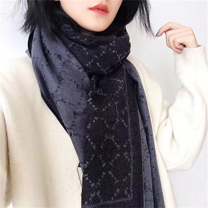 Winter Scarf Women Blanket Plaid Scarf Female Shawls And Scarves Warm Women Short Tassel Tippet
