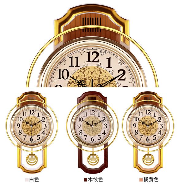 Vintage Swing Clock Wall Clocks Home Decor Living Room Hanging Tables 3d Bedroom Silent Quartz Watch Mechanism Reloj Gift LJ201208