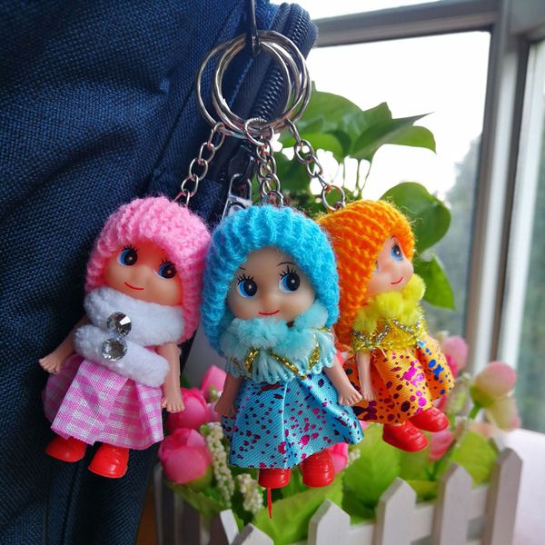 Kids Toys Dolls Mobile Phone Pendant Soft Interactive Baby Dolls Toy Mini Doll For Wedding Gift Girls Bag Decorations Free Shipping