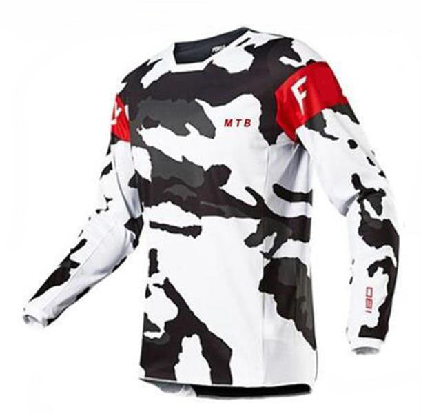 2021 new hot-selling fashion brand speed drop suit outdoor riding long-sleeved polyester quick-drying T-shirt men&#039;s jacket mountain bike cou