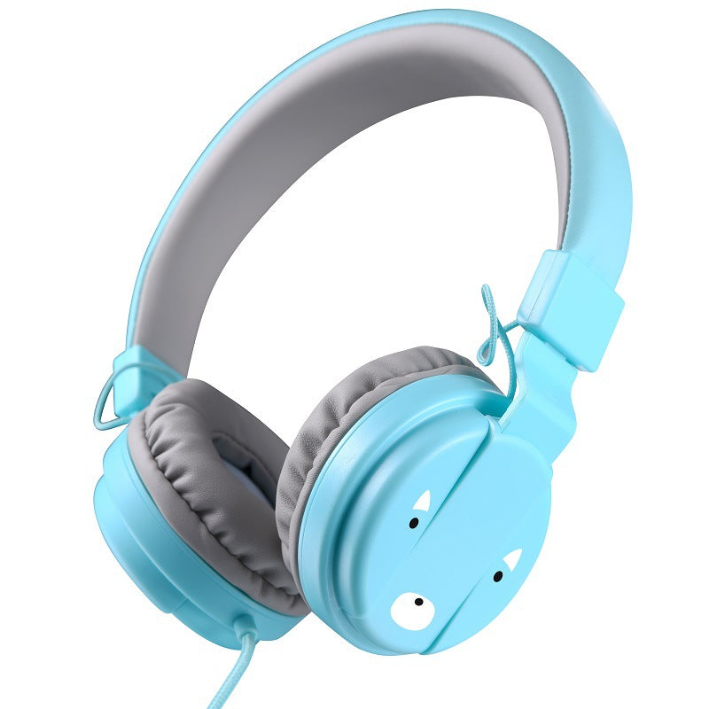 Portable Foldable Kids Headphones with Microphone for School, Kids Online Learning Headset with 85dB Volume Limit & Stereo Sound, 3.5mm Audi