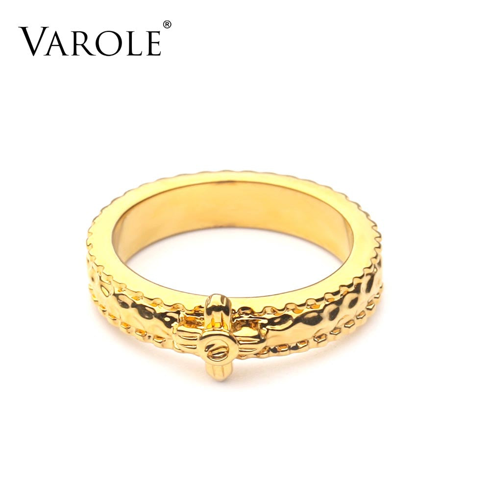 VAROLE Punk Ring Gold Color Rings For Women 2021 Fashion Jewelry Gift Accessories Anillos Mujer