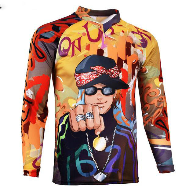 2021 summer bike wear long T motorcycle cross country speed surrender mountain bike outdoor sports custom clothing