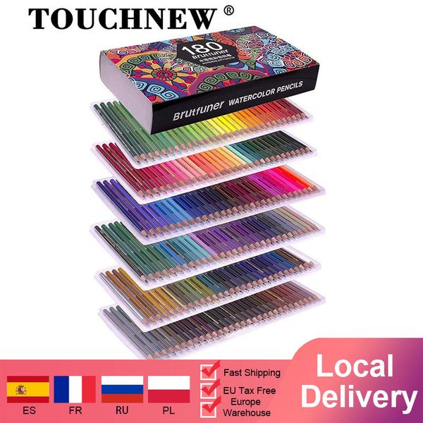 48-180 Watercolors Professional Color Pencils Set Artist Painting Sketching Wood Color Pencil School 201102