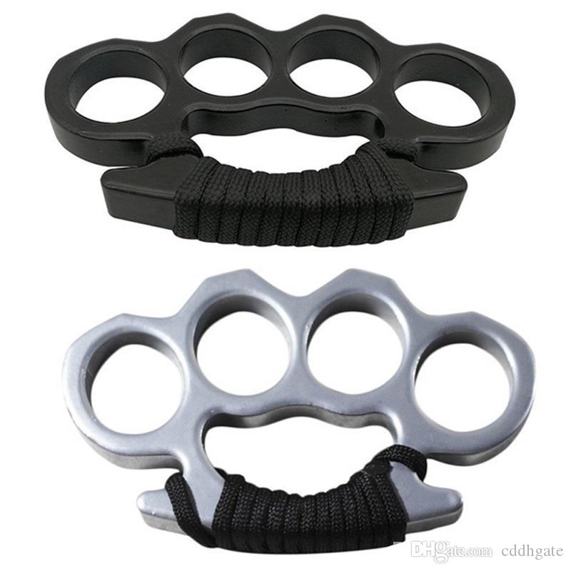 New Gilded Thick 13mm Steel Brass Knuckle Duster Color Black Plating Silver Hand Tool Clutch High Quality 4 5qd Ww 050