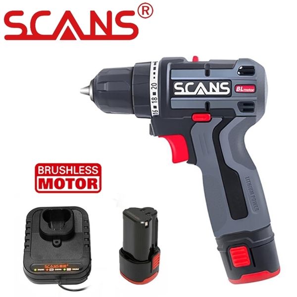 12V Brushless Drill Cordless Screwdriver 36Nm Electric Drill Electric Screwdriver Li-ion Battery Mini Drill Power Tools by SCANS 201225