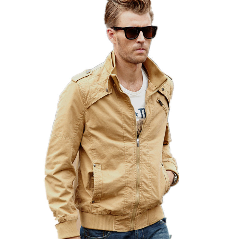 2021 New Casual Style Military Attire German Uniform Male Jacket Autumn Wear Black Khaki Coat Green 2r1l
