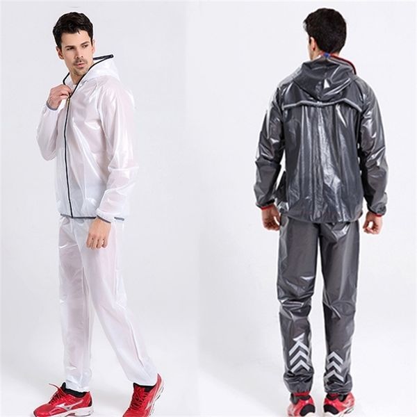 Cycling Rain Jacket Bicycle Bike Man Raincoat Women Riding Rainwear Outdoor Sport Rain Cover Motorcycle Rainsuit Bicycle Clothes 201016