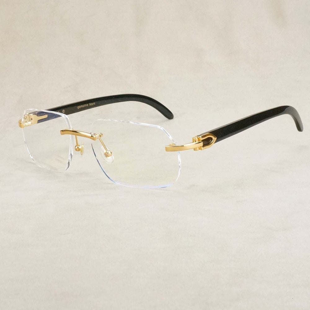 2021 New Computer Men Optical Glasses Frame Women Buffalo Horn Eyeglasses Carter Reading and Decoration for Office Se88