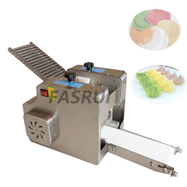 Electric Pastas Dumpling Wrapper Machine Rolling Pressing Gyoza Skin Maker Round Square Model Wonton Ravioli Making Manufacturer