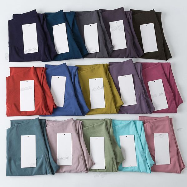 Lycra fabric Solid Color Women yoga Outfits pants High Waist Sports Gym Wear Leggings Elastic Fitness Lady Outdoor Sports Trousers