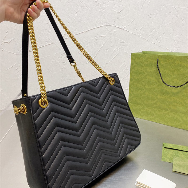 Shoulder Bags Designer Women Leather Top Quality Tote Bag chain Handbag Fashion Black Size 36 * 26cm