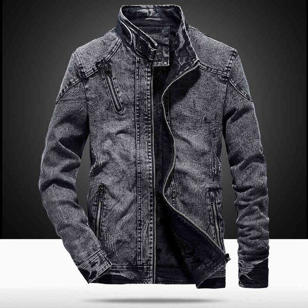 Jacket 2021 new autumn and winter Korean fashion cotton slim fit men&#039;s denim jacket clothing youth