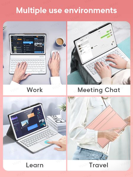 Keyboard Mouse Case For Samsung Tab S6 Lite Funda Tablet For Samsung Galaxy Tab A7 2020 S7 S6 S5e S4 A 2019 2016