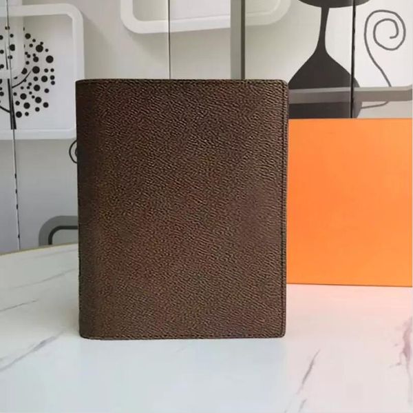 Large DESK AGENDA COVER Holders Memo Planner Men A5 Notebook Diary Luxury Designer Agendas Protective Case Card Passport Holder Wallet Deskt