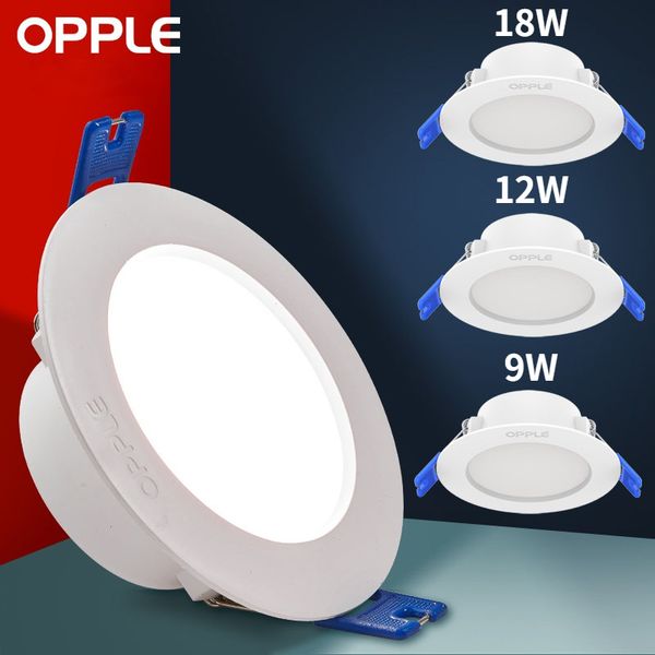 OPPLE 9W 12W 18W LED Lamp Lights Downlight Ceiling Lamp Spot Light Ceiling Warm White 3000K Energy Saving Modern Kitchen