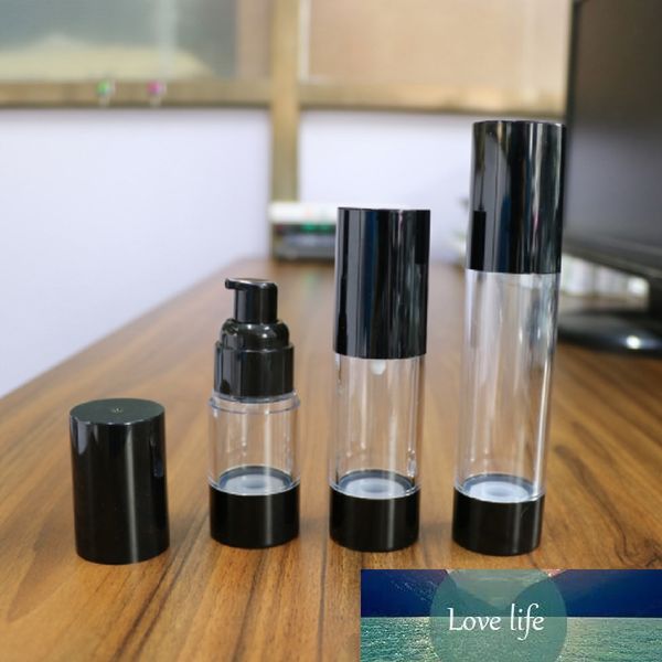 1 Pc 15-30-50 Ml AS Clear Portable Airless Bottle Cosmetic Treatment Pump Liquid Shampoo Makeup Container Refillable Bottles