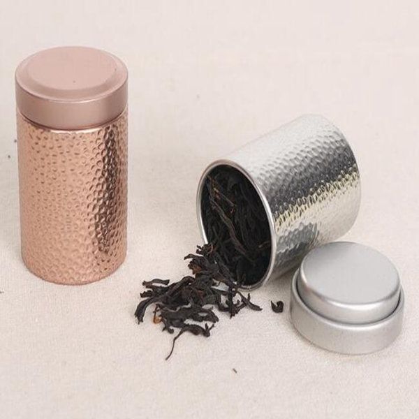 Novelty Dia.4.5*6.8cm Round Small Tea Tin Box Food Sugar Candy Metal Mini Storage Box Accessories