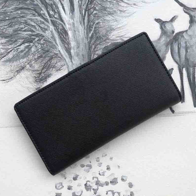 fashion Clutch Long wallet cards holders key and coins famous Hasp wallets PU leather wristlets coin purses designer bags women wallet