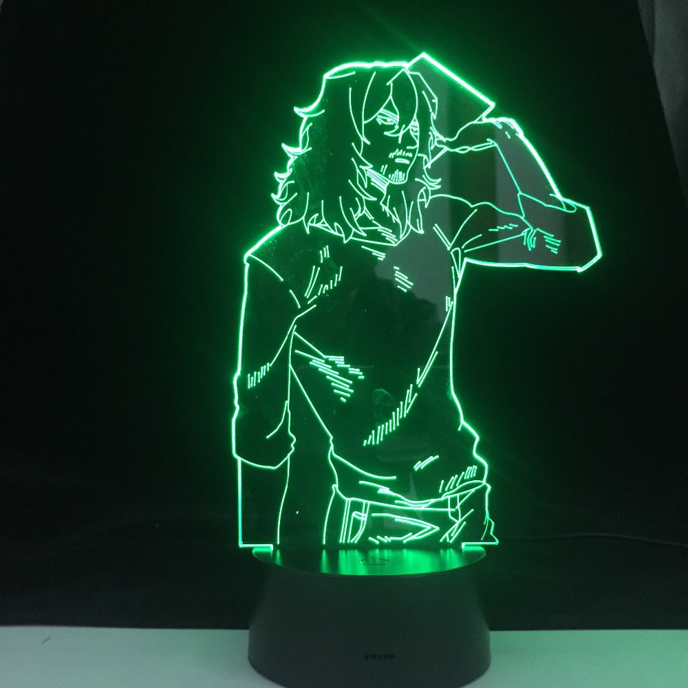 SHOTA AIZAWA MY HERO ACADEMIA 3D Acrylic LED Night Light 7 Color Change Touch Desk Table Lamp Kids Christmas Gift