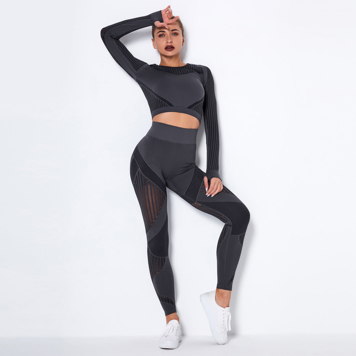 Fashion Designer training suit Tracksuits sets for woman Fitness Hollow Out pant sportwear gym wear clothes yoga set bra top flame leggings lady lon