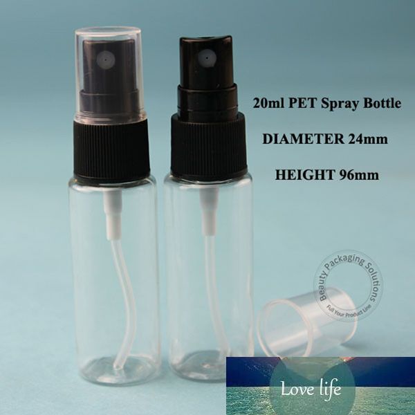 100pcs-Lot 20ml Plastic PET Perfume Bottle Atomizing Spray Pot Cosmetic 2-3OZ Packaging Parfum Container Refillable
