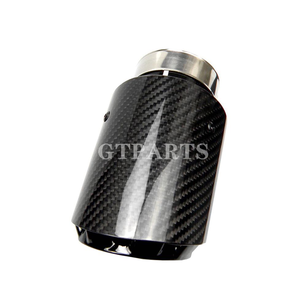 Car Universal stainless steel Carbon Fiber Exhaust Muffler Tip Exhaust End Pipe Tail for Porsche