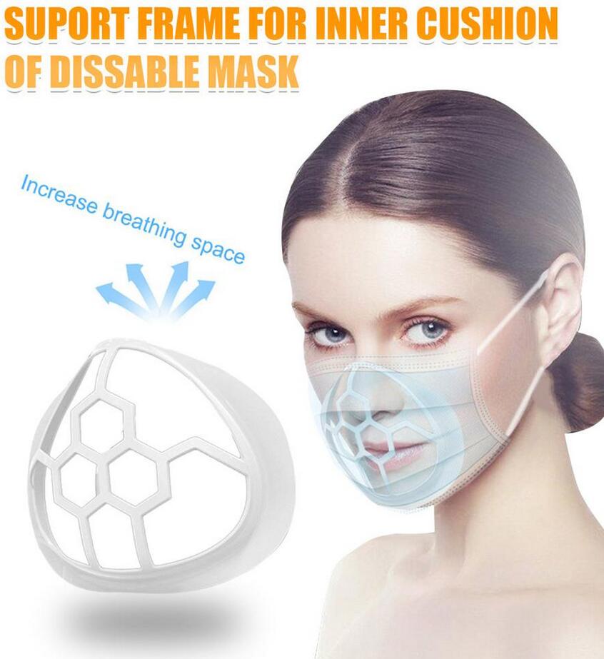 Safe 3D Mask Holders Breathable Valve Mouth Mask Support Lipstick Protection Face Mask Bracket Food Grade Silicone CPA2607 CM29