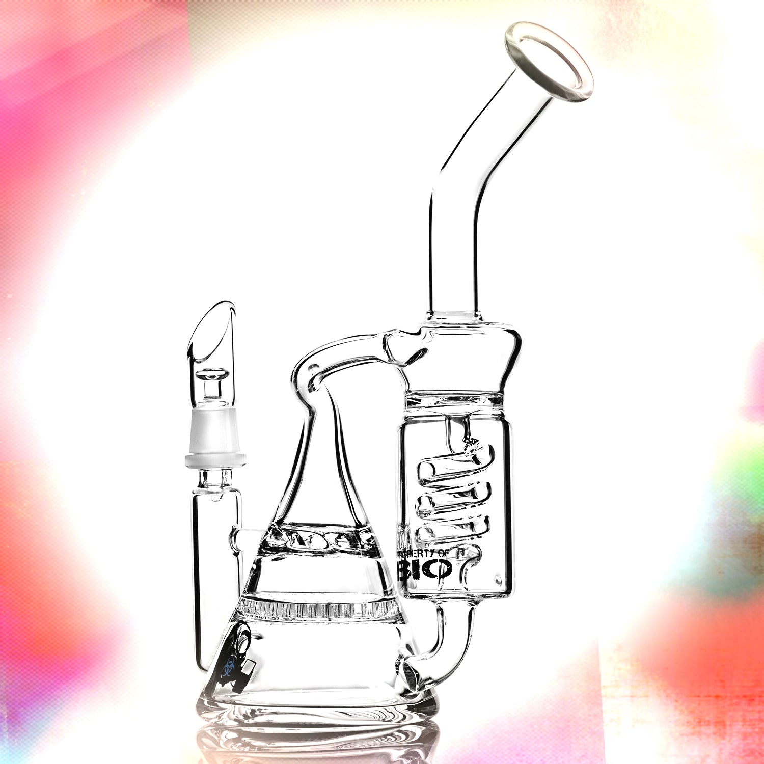 11&quot;big Bongs Water Pipes Double Recycler Honeycomey To Turbine Prec Glass Hookahs Spiral Ice Catcher Oil Rigs Tall Bubbler Beaker Bongs