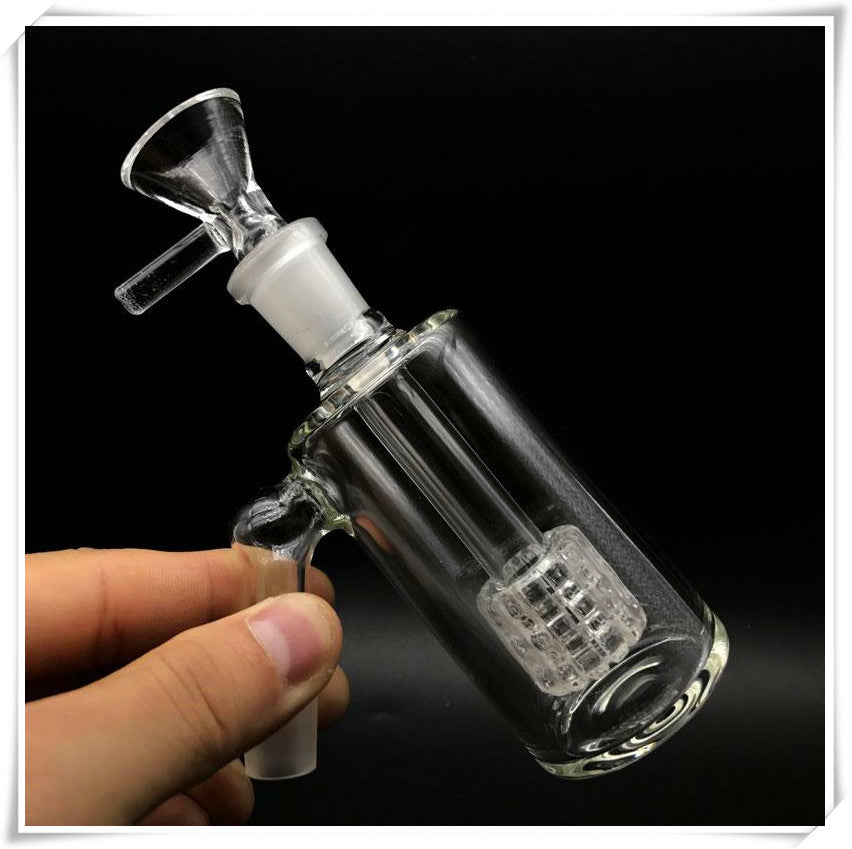 Glass Ash catcher for bongs 90 & 45 degrees 14mm 18mm matrix perc glass ash catcher bubbler Bong Oil rigs