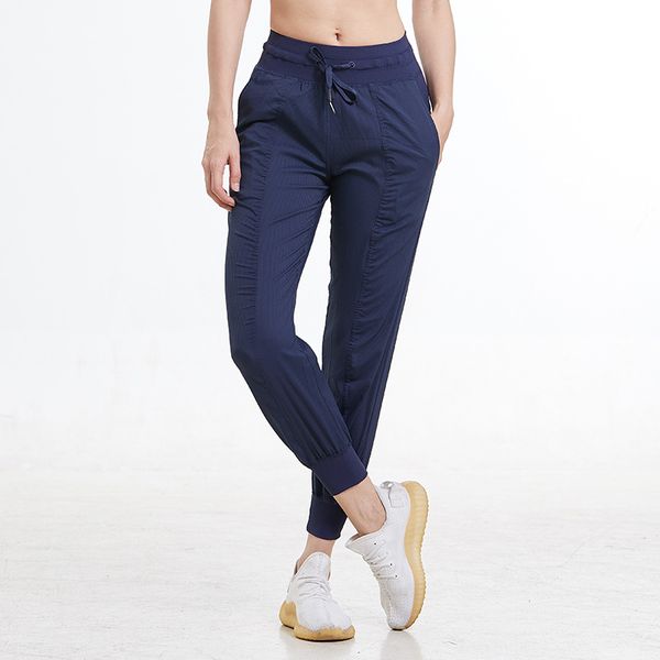 Free shipping Women Yoga dance Jogger Pants Lady Studio Quickly Dry Drawstring Running Sports Trousers Loose Girls Gym Fitness ck1074