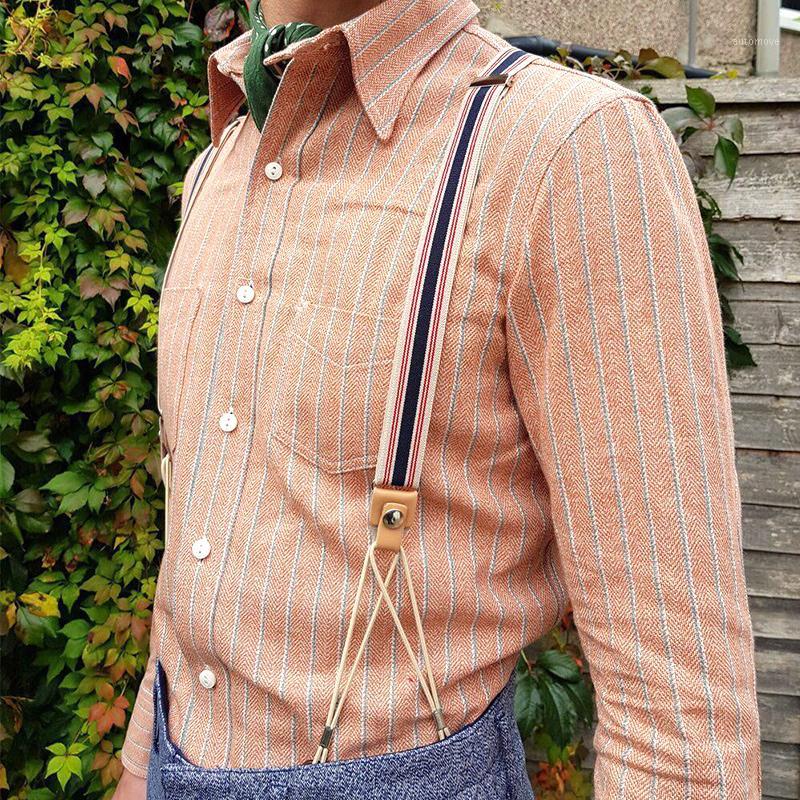 NEW Gentleman Retro Suspenders Trousers Sling Elastic Suspender for men pants Button Type Strap Skirt Vintage Suspender1