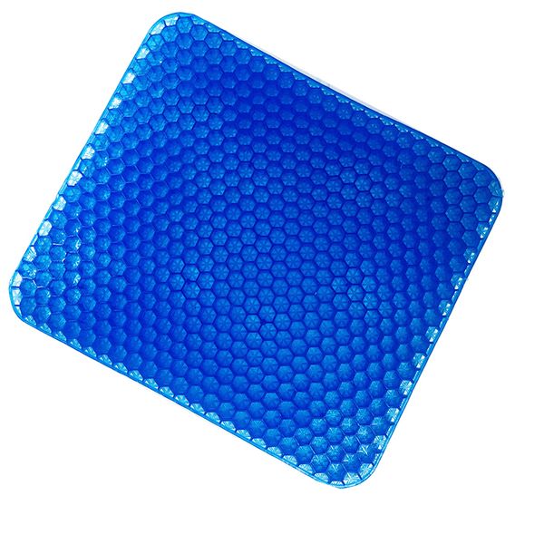 Elastic Gel Seat Cushion With Black Case Non-slip Comfortable Massage Seat Office Chair Health Care Pain Release Cushion 201026