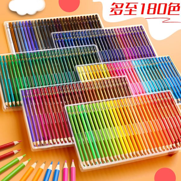 Brutfune 48-72-120-160 Colors Wood Colored Pencils Set Lapis De Cor Oil Color Pencil For School Drawing Gifts kids Art Supplies 201102