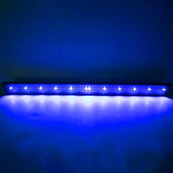 Newest Design 24W 156LED Full Spectrum light Water Lamp 47.2inch Black Aquarium Lights US Standard ZC001222 (Suitable For 47.2-55.1inch Long Aquar