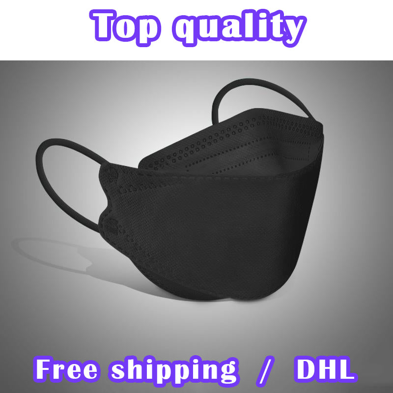 Adult kf94 fish-shaped mask willow leaf-shaped folding face mask child protective equipment independent pack or 10 pieces