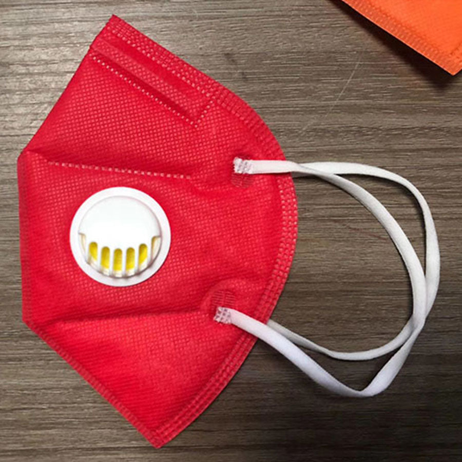 KN95 Mask Factory 95% Filter Colorful mask Activated Carbon Breathing Respirator Valve 6 layer designer face mask for free ship