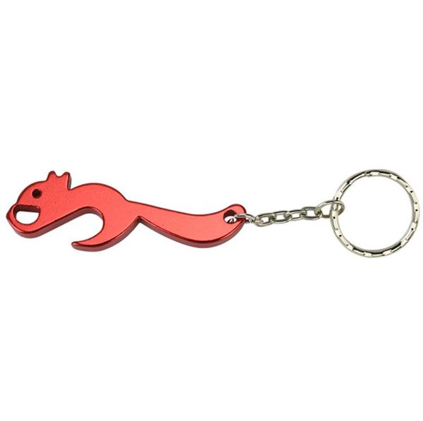 Squirrel Bottle Openers with Keychain Squirrel Beer Openers Aluminum Alloy Metal Drink Opening