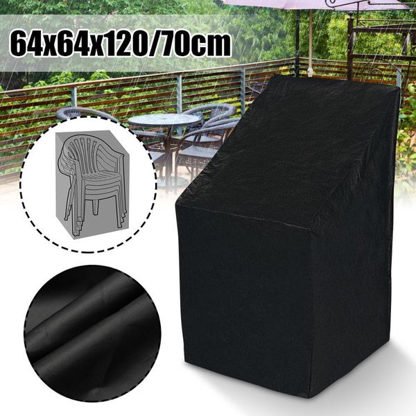 Outdoor Garden Parkland Patio Waterproof Cover Furniture Rain Cover Chair Sofa Protection Rain Dustproof Stacking Chair Cover 201119