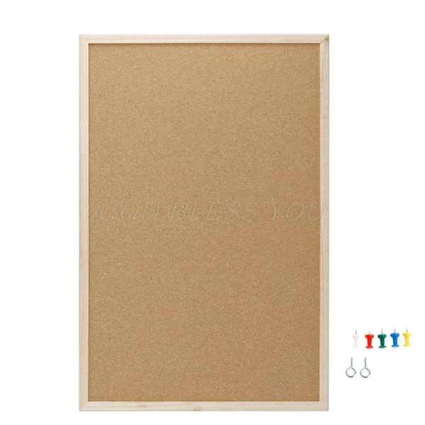 30x40cm Cork Board Drawing Board Pine Wood Frame White Boards Home Office Decorative Drop Shipping 201125