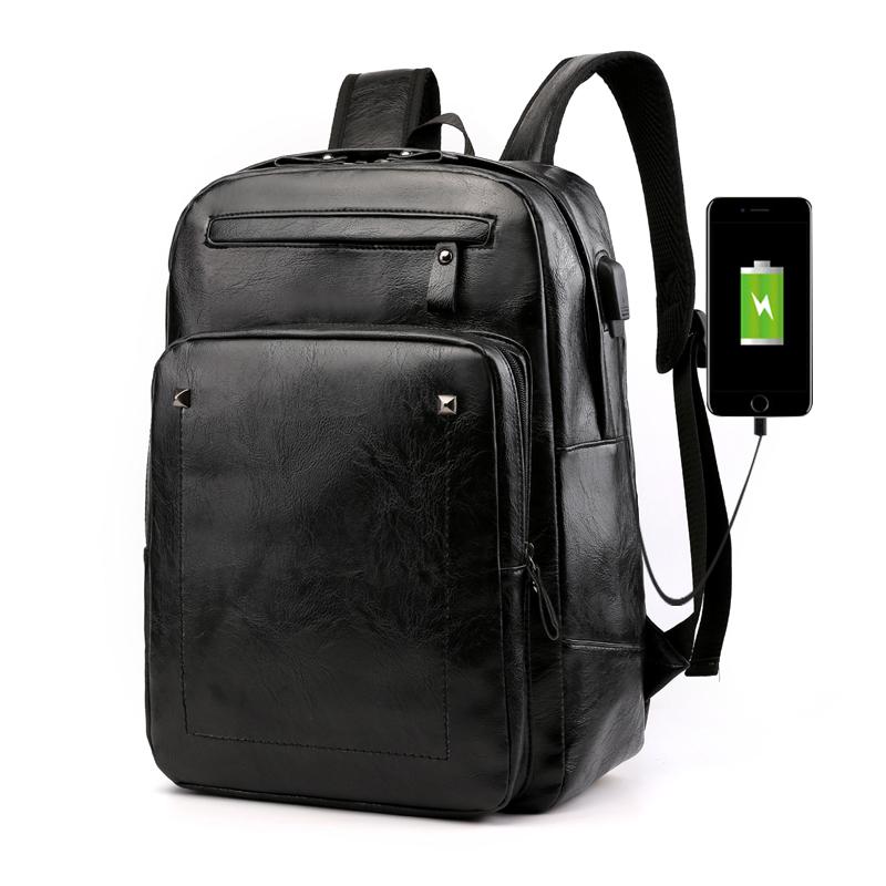 Fashion bag New Faux Leather Men Big Capacity Backpacks Men&#039;s Backpack for Teenagers Luxury Designer Casual Daypacks Laptop Shoulder Bag