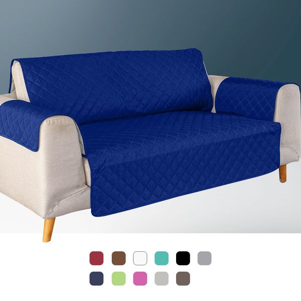 Sofa Couch Cover Pet Dog Kids Mat Furniture Protector Reversible Removable Armrest Slipcovers For 1-2-3 Seater Sofas Living Room 201119