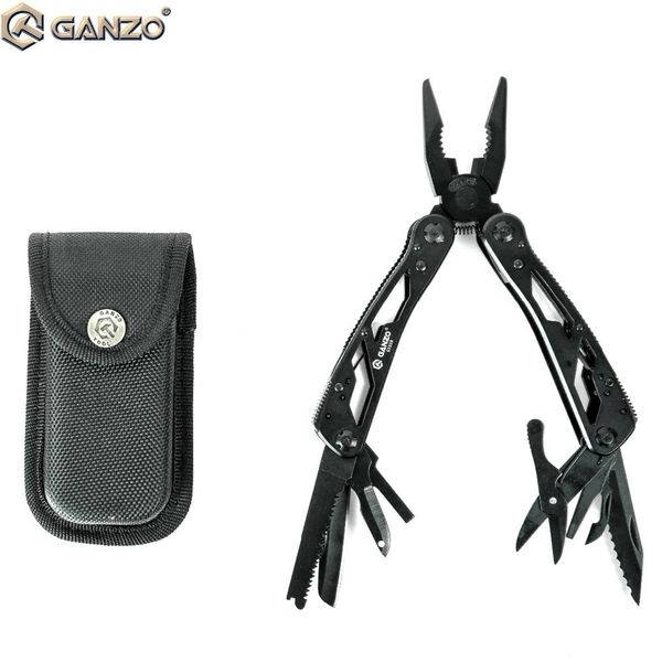3pcs-lot Original GANZO Multi Tool Knife pliers 22in1 hand tool pliers,440C,58HRC G202B G202 multifunctional hand folding plier Y200321