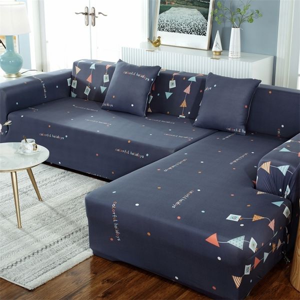 Elastic Sofa Cover Set Universal Sofa Covers for Living Room Loveseat Armchair Couch Cover Corner Sofa Chaise Longue L Shape LJ201216