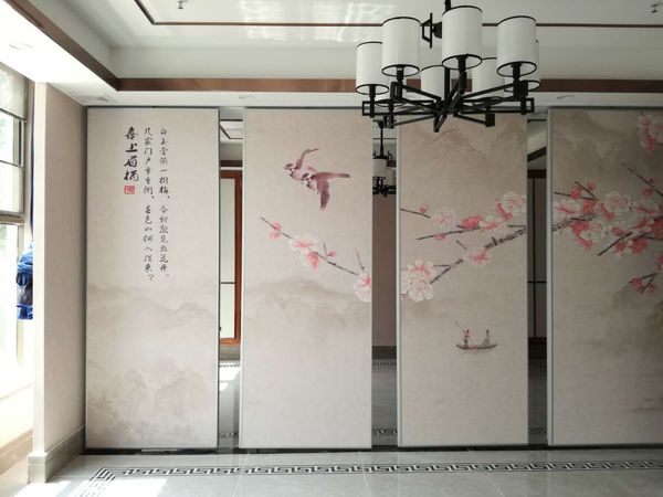 Chinese Conference Room high quality factory good price Fabric Folding Partitions Acoustic Movable Walls for Office