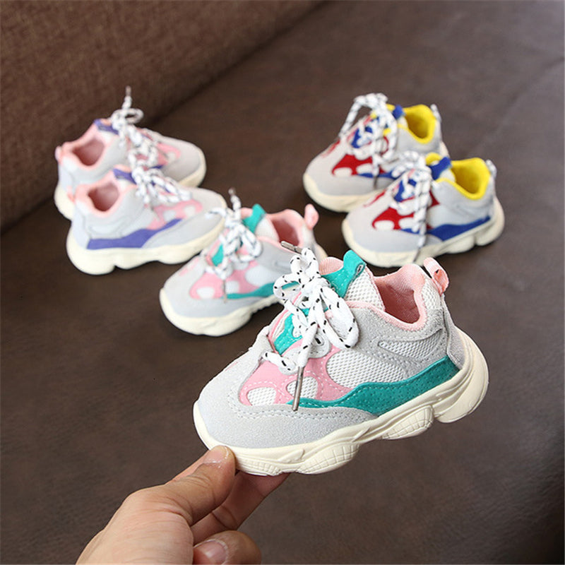 autumn baby girl boy toddler infant casual running shoes soft bottom comfortable stitching color children sneaker