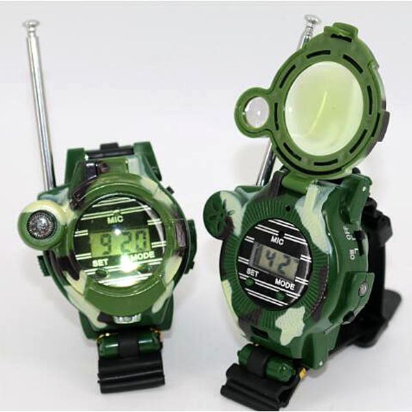 7 in 1 Multifunction -Set Kids Walkie Talkies Watches Toys for Children Outdoor Game Compass Magnifier Wristwatch Toys Gift LJ201105