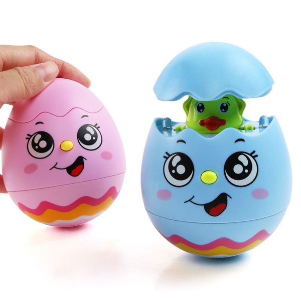 Baby Toy Infant Tumbler Toy Cartoon Roly-poly Tumbler With Musical Light Hand Bell Develop Toys for Baby 0-3 Years Toy Gifts LJ201124