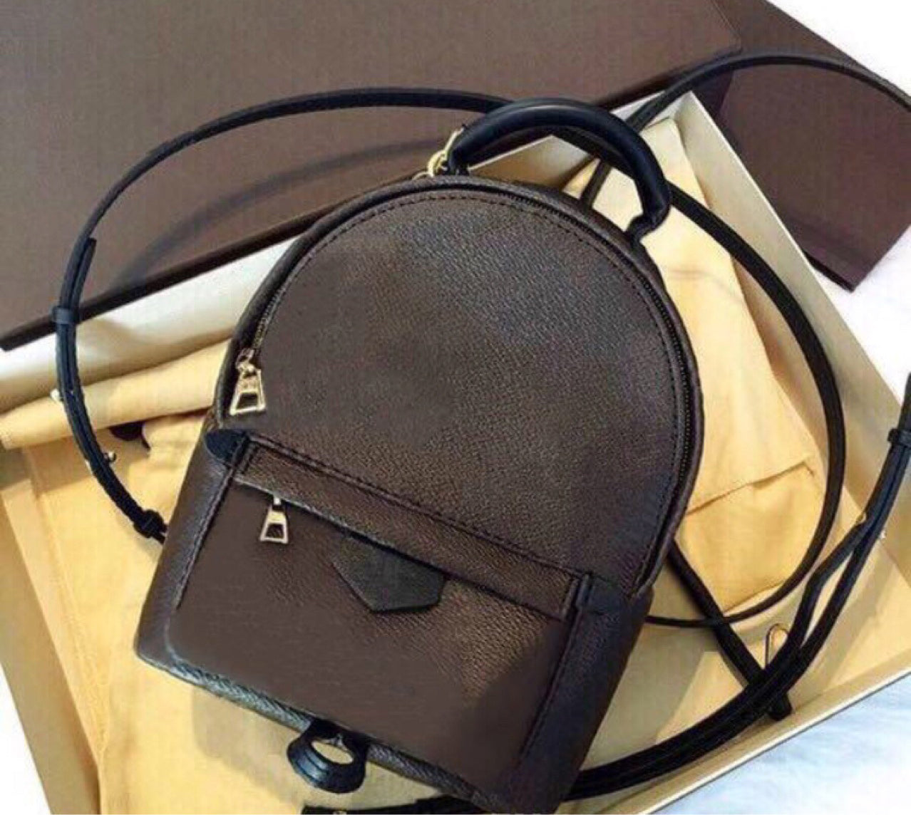 Classical brand designer New Women&#039;s Palm Springs Mini Backpack children backpacks women men printing PU leather Mini School Bags 11AP2